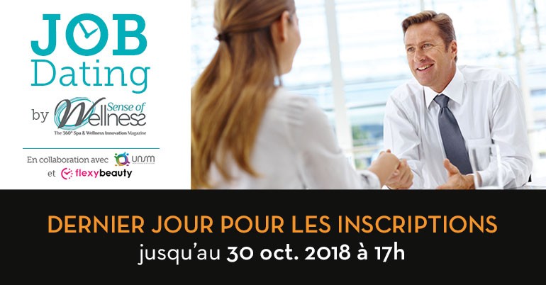 1er JOB Dating SPA - Spa manager job dating candidat prolongation inscriptions enews