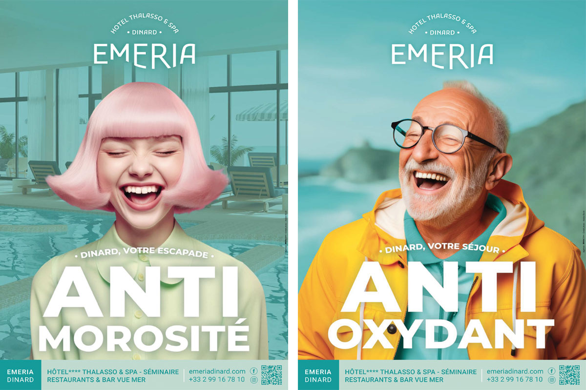 Une campagne d’affichage anticonformiste pour l’ouverture d’Emeria Dinard