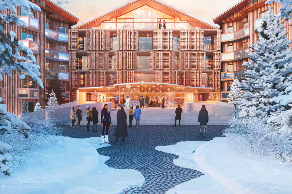 Le « Monte-Carlo One - Courchevel » : un futur palace tourné vers l’innovation et la durabilité. © Herzog & de Meuron