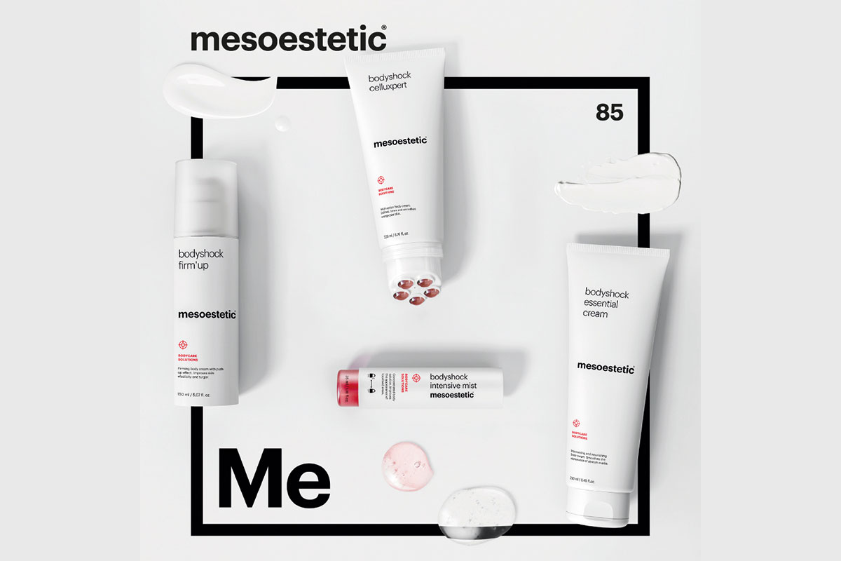 bodyshock® de mesoestetic® est un traitement minceur totalement personnalisable, combinant des protocoles experts à un programme de soin à domicile adapté aux besoins spécifiques de chaque cliente, afin de maximiser les résultats.